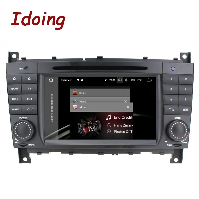 Idoing 7 &quot8 ядерный 2Din Andriod9.0 автомобильный Радио gps DVD мультимедийный плеер для Mercedes