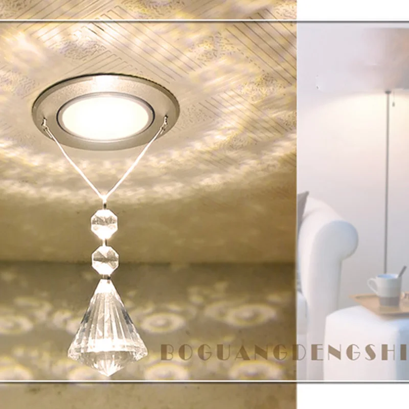 Современный светодиодный потолочный светильник круглая хрустальная люстра