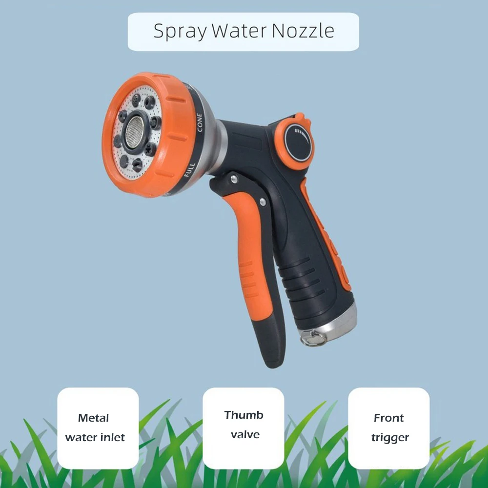 

High-Pressure Water Spray Gun Car Washer Hose Spray Bottle Garden Watering Sprinkler Sprinkler Cleaning Water Gun