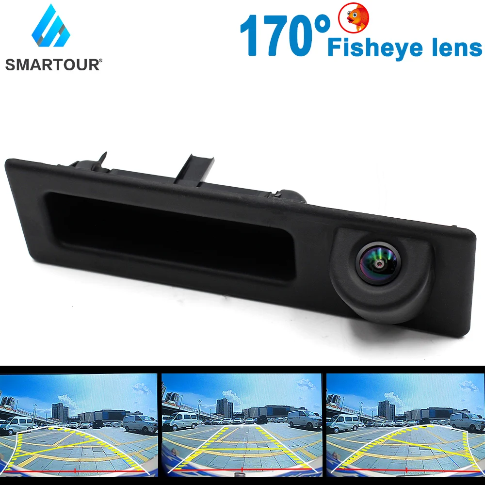 Trunk Handle 1080P Fisheye Car Rear View Camera For BMW 2 3 5 7 Series X1 X3 X4 X5 F30 F32 F36 F10 F11 F25 F48 Parking Reverse