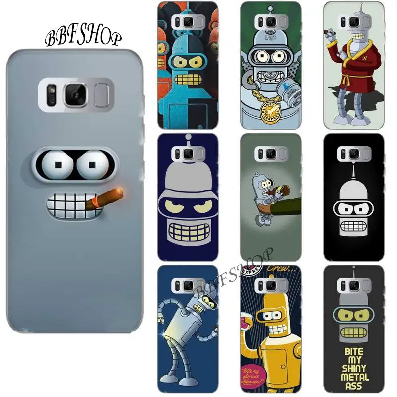 LJHYDFCNB популярный чехол для телефона Bender Родригес Samsung S9 Plus 10 S20 Note 8 9 20 M21 31|Бамперы| |