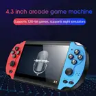 Портативная игровая консоль X1 4,3 дюйма, игровые консоли для видео, Классические консоли с двойным встряхиванием 4,3 дюйма, Прямая поставка