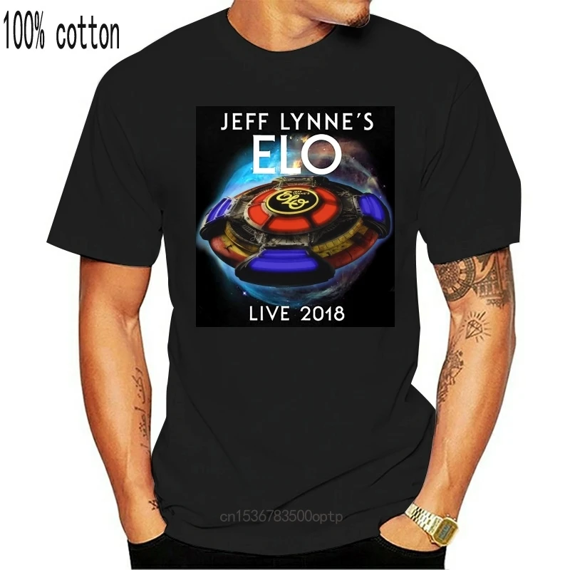 

New Fashion Jeff Lynne Ft ELO Live 2021 Tour Dates T-Shirt Hiphop Men Women Funny Cotton O Neck Print Tops Casual Shirts Tees