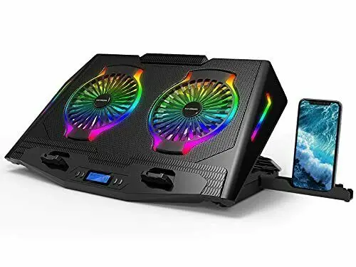 

RGB Laptop Cooling Pad Wing Cooler,Laptop Cooling Stand with Compatible 14