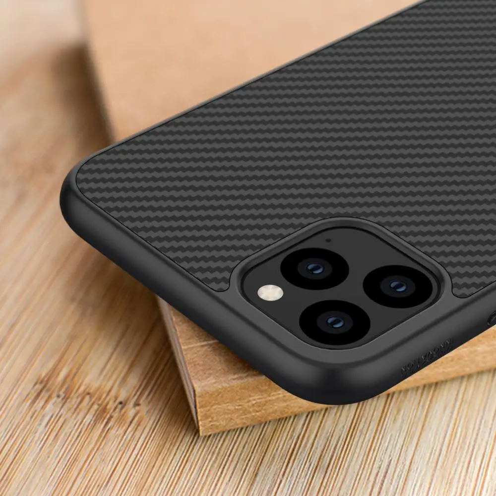 Чехол Nillkin для iPhone 11 Pro Max X Xr Xs Max, жесткий пластиковый чехол из углеродного волокна для iPhone 11 Pro Max