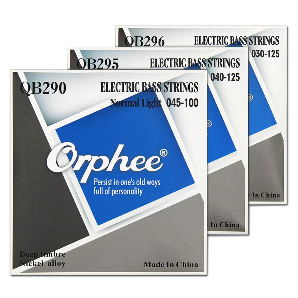 Orphee горячая Распродажа серии QB 4/5/6 Струны для электрической бас гитары Никель