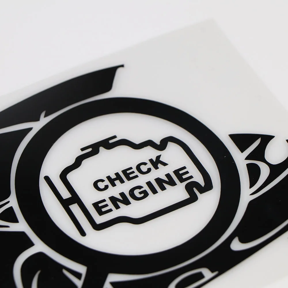 

YOJA 19.6X12.5CM CHECK ENGINE Car Cover Decal Creative Sticker Decoration Accessories ZT4-0196