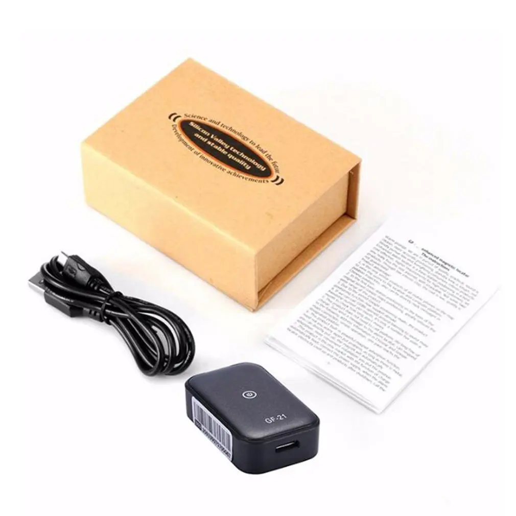 

GF21 Mini GPS Real Time Car Tracker Anti-Lost Device Voice Control Recording Locator High-definition Microphone WIFI+LBS+GPS Pos