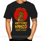 Мужская хлопковая футболка Hatori Hanzo, черная, белая, серая футболка, бесплатная доставка