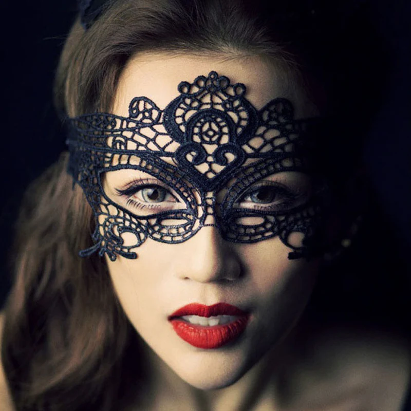 Sexy Lace Mask Masquerade Halloween Party Women Eye Masks masked ball Cosplay masque Venetian Costumes Carnival half face | Дом и сад