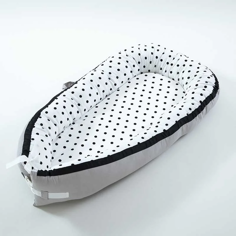 

Nordic Baby Portable Crib Uterine Bionic Nest Bed Washable Detachable Travel Cot Newborn Baby Crib With Bumper
