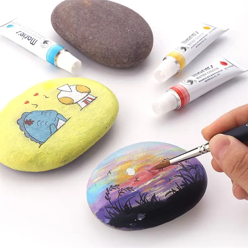 

5pcs Professional Wolf Fine Tip Nylon Hair Detail Paint Brush Set Fine Detailing Painting Drawing (000+00+0+1+3)