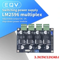 lm2596 multi channel switching power supply 3 3v5v12vadj adjustable voltage output power supply module