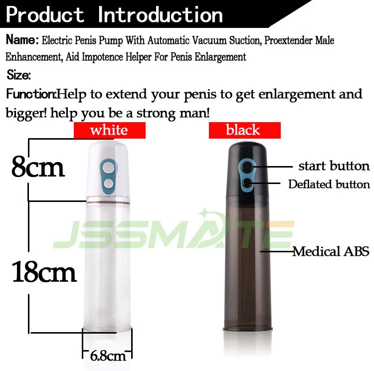 Насос для пениса с электрическим автоматическим вакуумным всасыванием