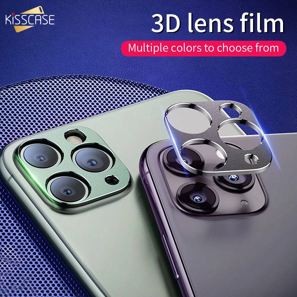 Металлическая 3D Защитная пленка для объектива iPhone 11 Pro Max задней камеры защитная