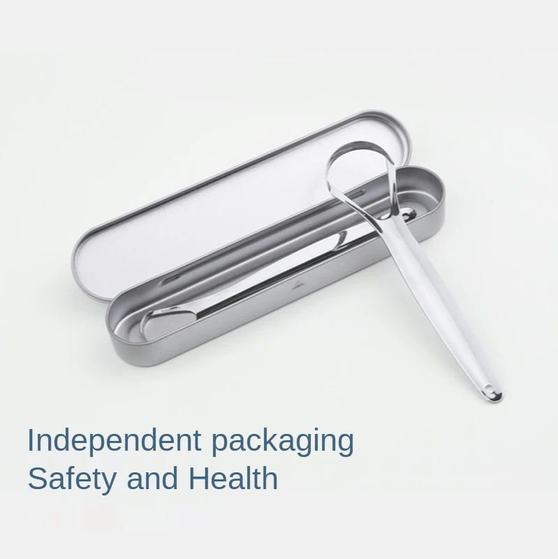 

Tongue Scraper Stainless Steel Tongue Cleaner Tongue Scraper Tongue Cleaning To Remove Bad Breath Oral Care Tool