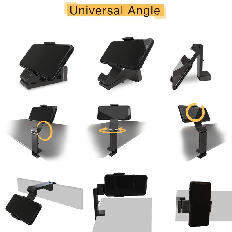 travel mini phone stand for iphone portable flexible stainless steel bracket dining table standard phone desk tablet holder bed free global shipping