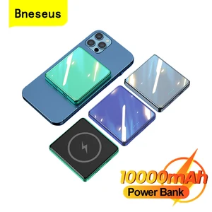 bneseus portable power bank 10000mah 15w magnetic wireless charger for iphone 13 12 11 pro max xiaomi external battery powerbank free global shipping