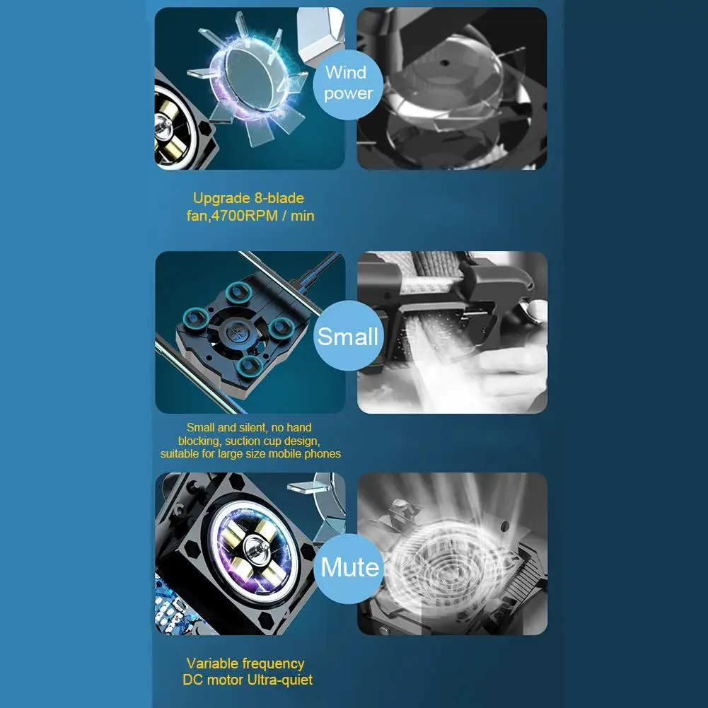 Портативный мобильный телефон с воздушным охлаждением вентилятор охлаждения