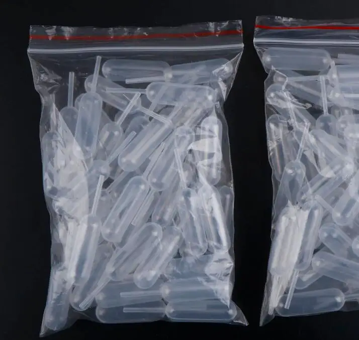 50 шт./компл. 4 мл пластиковые пипетки для переноса одноразовые лабораторные