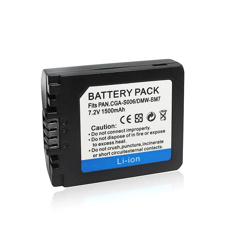 

Factory wholesale Topsay CGA-S006E battery CGR-S006GK DMW-BMA7 digital camera battery