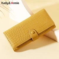 fashion stone pattern long wallets women soft pu leather card holder purses female wallets high quality ladies purse carteras