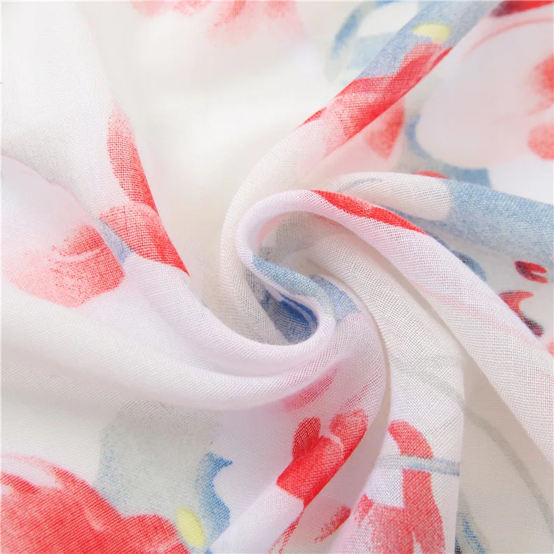 

New style Lady cotton material warm scarf Fashion Autumn and winter Luxury Cotton silk scarves women's Print Sunscreen shawl