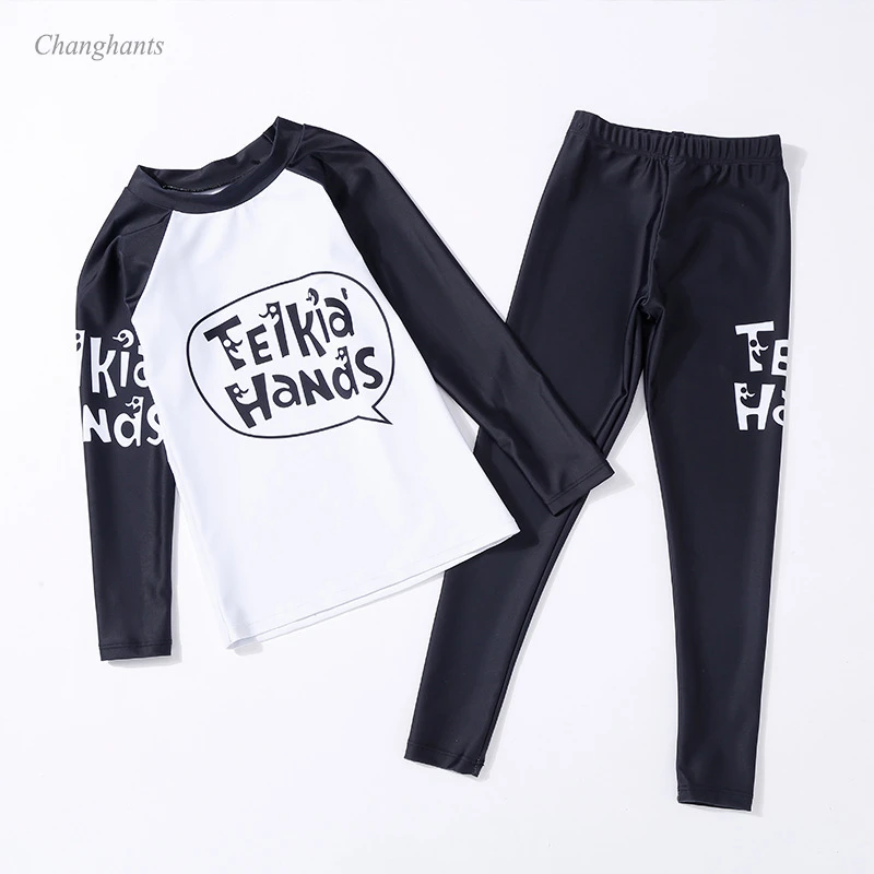 Новая модель для мальчиков Рашгард детская одежда комплект из 2 предметов