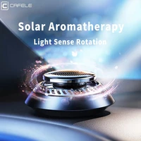 cafele solar car aromatherapy 360 degree rotation air freshener exotic accessories interior creative perfume auto air purifier