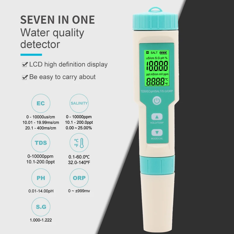 

4 в 1 PH/TDS/EC/температурный метр LPPCOLTD