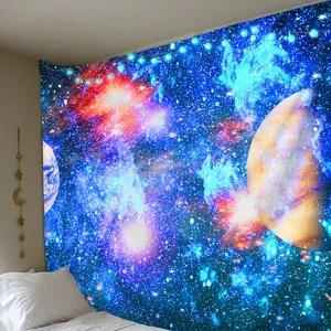 

Atomic Galaxy Universe Space Nebula Big Art Tapestry Printed Wall Covering Psychedelic Wall Hanging