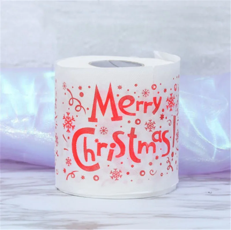 2019 олень Санта Клауса печать Рождественская туалетная бумага рождественские
