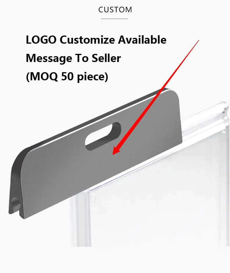 

Frameless Aluminum Alloy Employee Badge Access ID Card Holder Necklace Lanyard For Retail Store Hotel office(standard size)