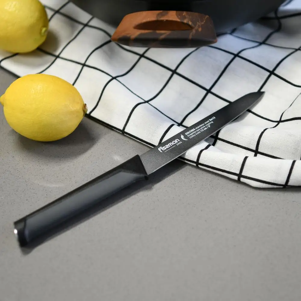 Fissman Golfada серия Janpanese 3Cr13 Стальные Кухонные ножи Santoku нож для стейка шеф