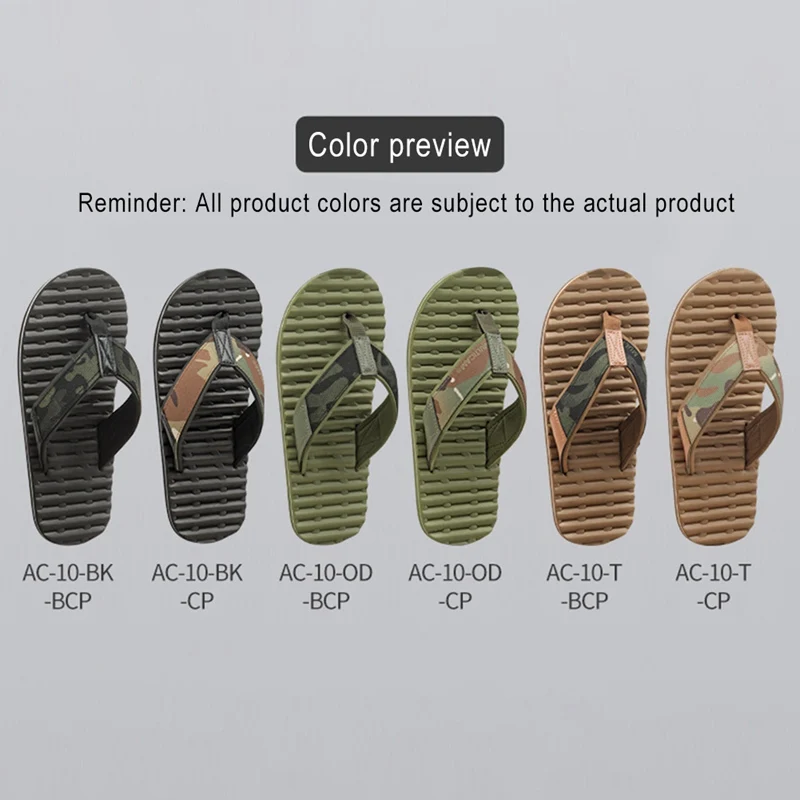 

Latest 2021 Tactical Flip Flops Slipper Summer Men Camouflage Beach Sandals EVA Webbing Sport Hunting Military Accessories
