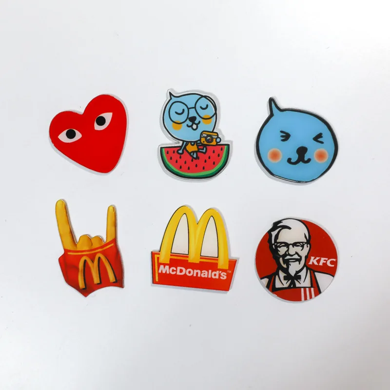 Милые Мультяшные акриловые магниты на холодильник наклейка для белой доски