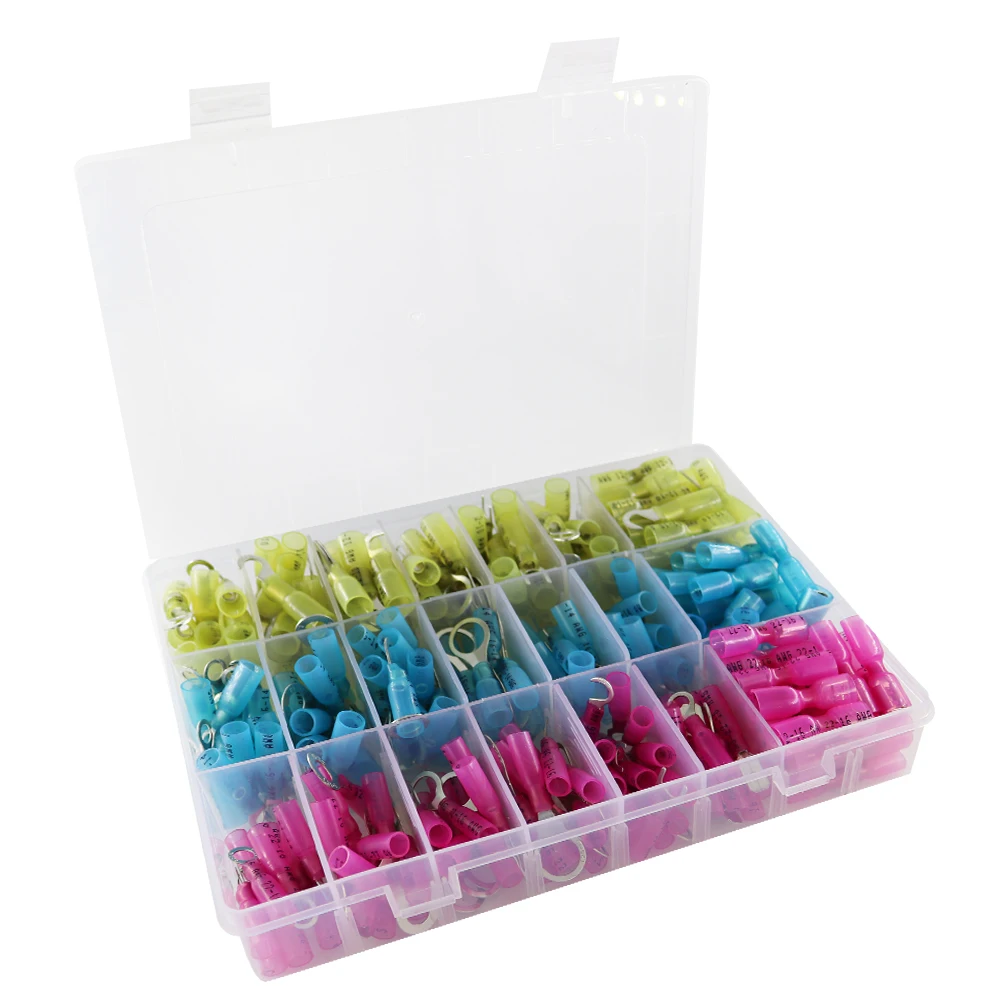 Комплект термоусадочных соединителей для проводов 270 шт. электрические