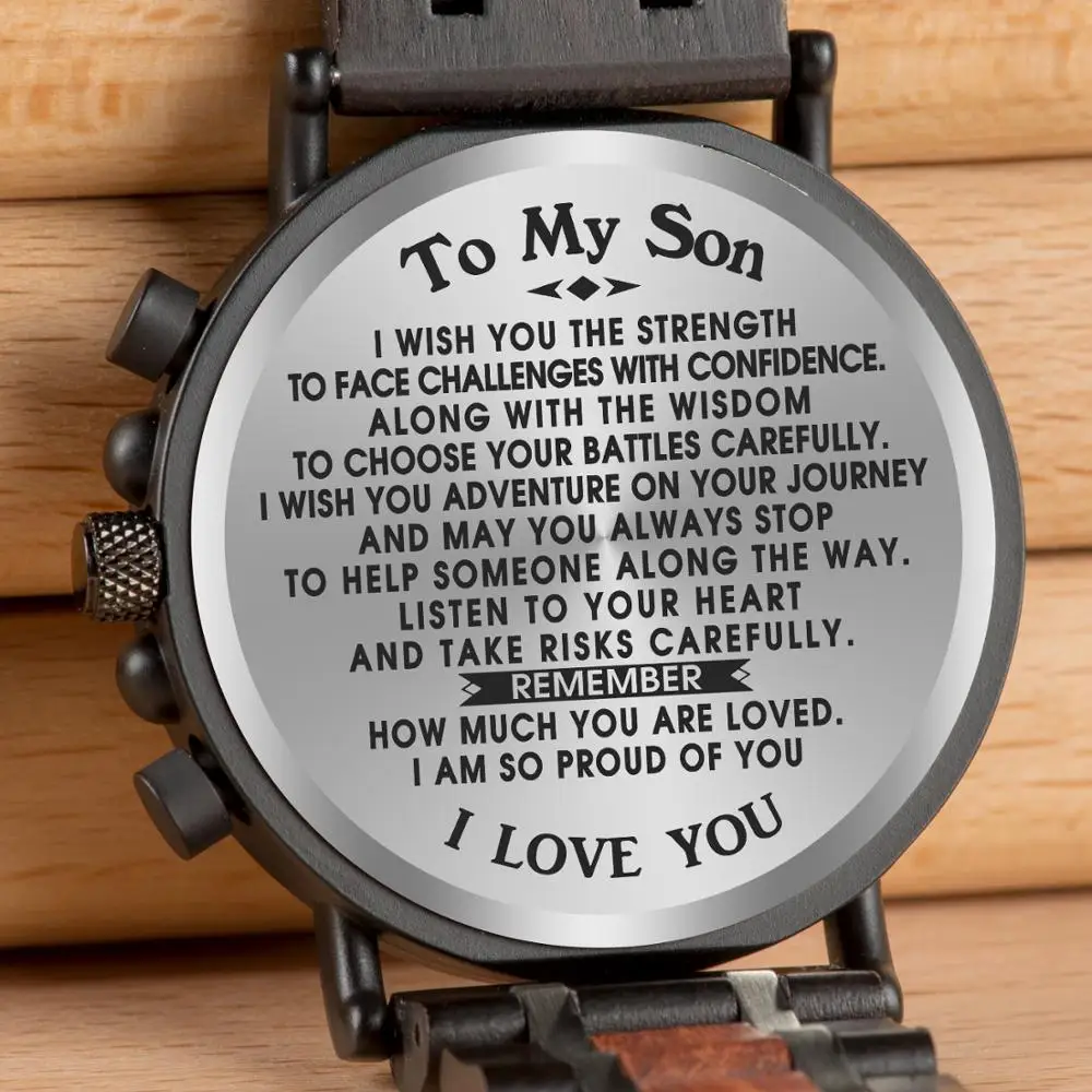 Деревянные часы BOBOBIRD на заказ гравировка вашего индивидуального логотипа задней