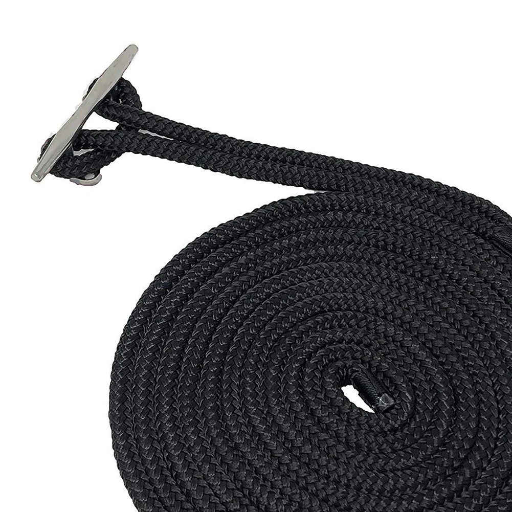 Marine Mooring Rope Double Braided Nylon Dockline Boats Anchor Cord Ultra Strong Outdoor Boat Sea Carrying Decor | Спорт и