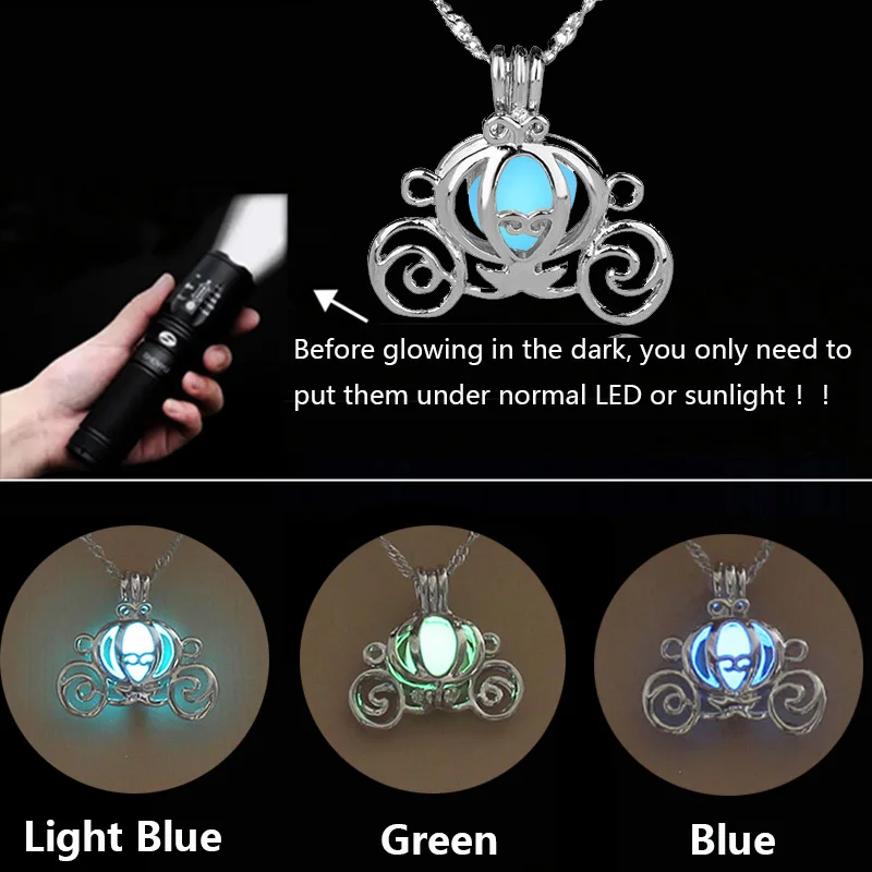Светящееся ожерелье с подвеской в виде тыквы для женщин девочек детей светящееся