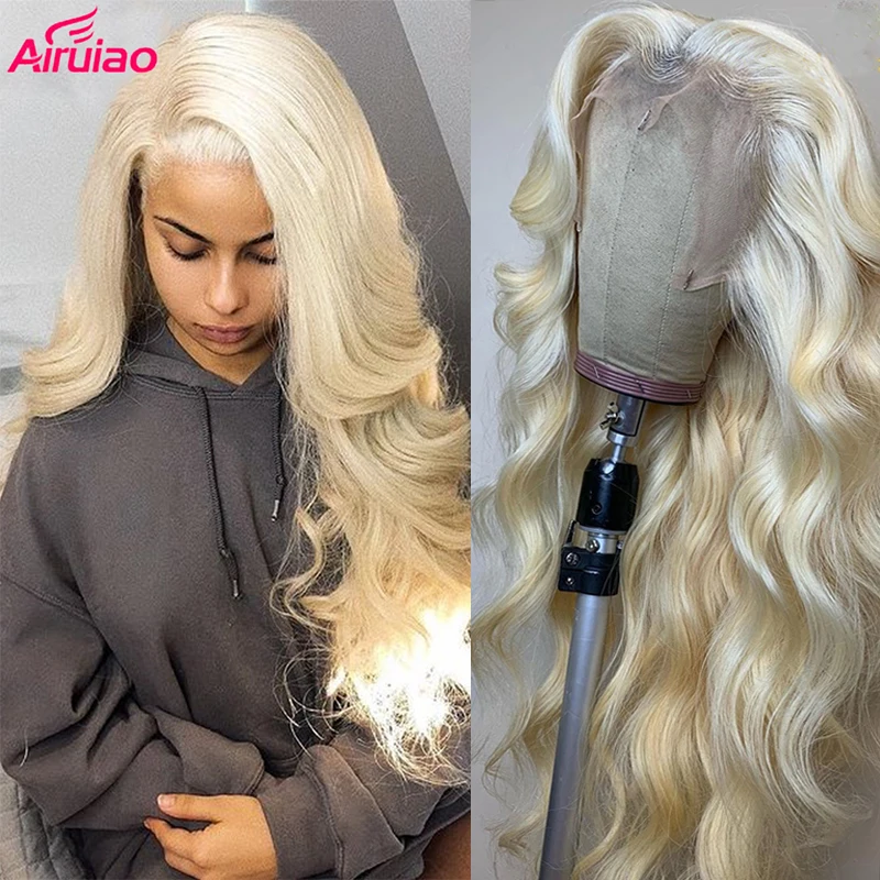 

30 inch 613 Blonde Lace Frontal Wig Body Wave 13x4 HD Lace Front Human Hair Wigs For Women Pre Plucked 40 inch Full Gluless Wig