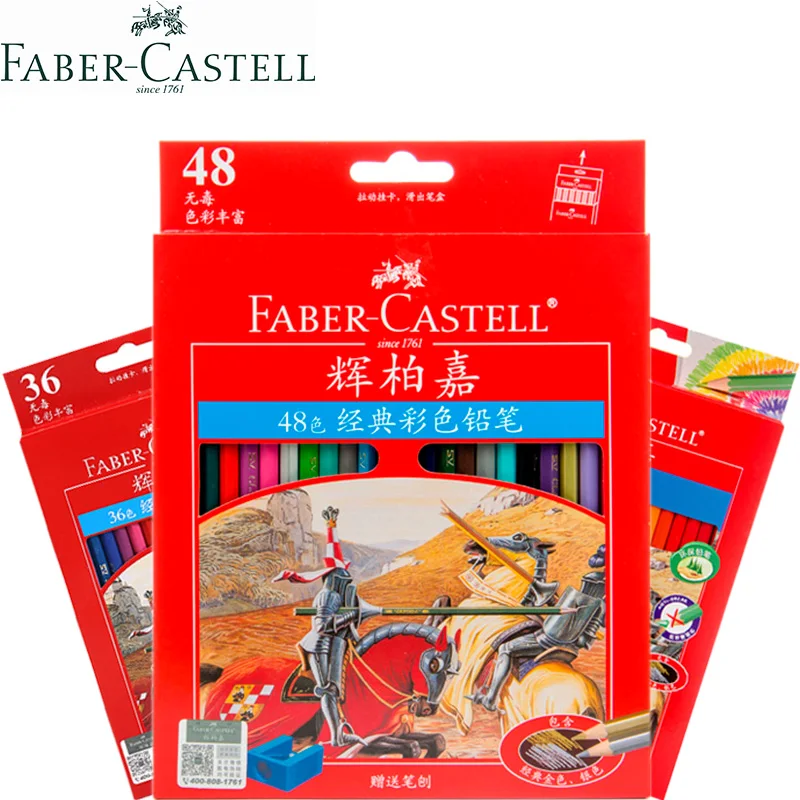 1 компл. Faber-Castell Knight 12/24/36/48/60 Классическая искусственная живопись