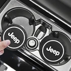 Аксессуары для салона автомобиля, автомобильный коврик, модные подставки для jeep-Автомобильный Противоскользящий коврик, подходит для JEEP- Wrangler Grand Cherokee Renegade