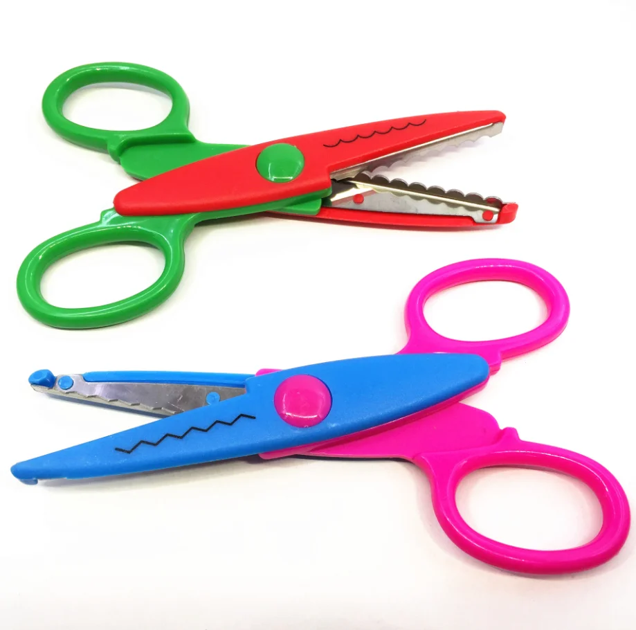 5 дюймов детская ремесло ножницы для резки бумажный альбом волнистые зигзаг с