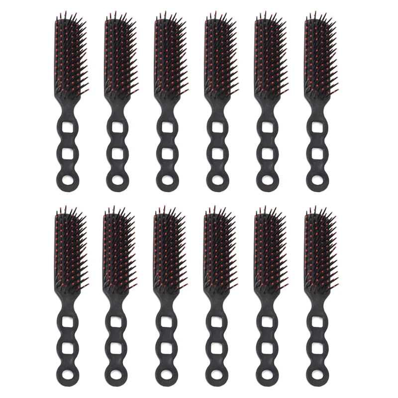 

12pcs Detangling Hair Brush Detangler Hairbrush Scalp Massager Straight Curly Wet Hair Styling Comb