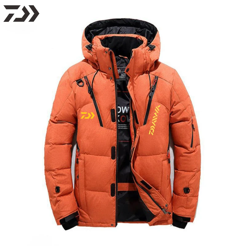 

2021 Daiwa Fishing Jacket Men Cotton Fishing Clothes Thicken Thermal Coat Fishing Clothing Winter For Fishing Wear Outdoor Style