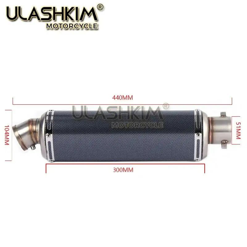 

Motorcycle Full System Exhaust Muffler Modified Middle Link Pipe Slip On For kawasaki Z800 2013 2014 2015 2016