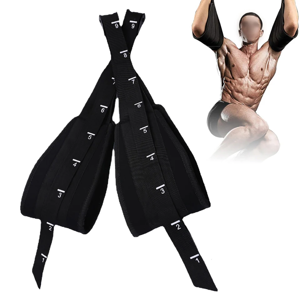 

Fitness Sports AB Sling Straps Suspension Rip-Resistant Pull Up Bar Hanging Leg Raiser Home Gym Fitness Bodybuilding Equipment