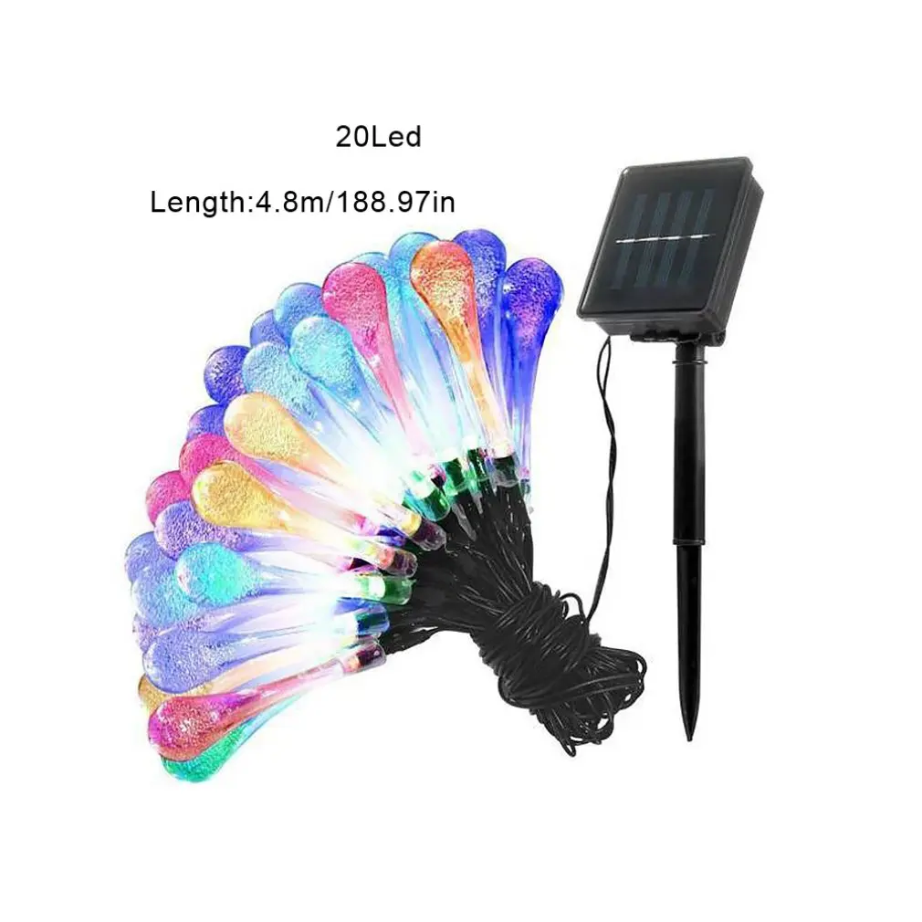 

Hot 20Led30Led Solar Water Drop Shape String Christmas Day Decoration Lights Outdoor Waterproof Light Professional