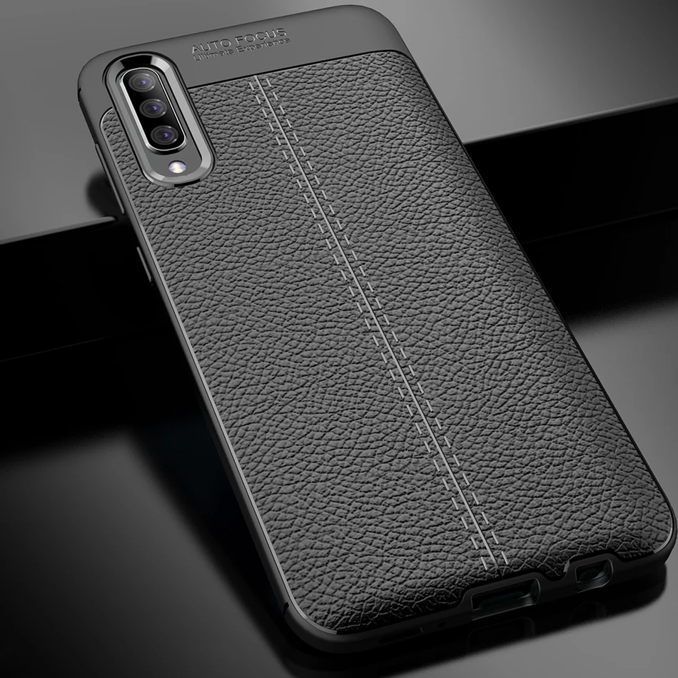 

Чехол A70 для Samsung Galaxy A70 Litchi, кожаный мягкий чехол из ТПУ для Samsung Galaxy A70S, чехол для A70 Capa Fundas